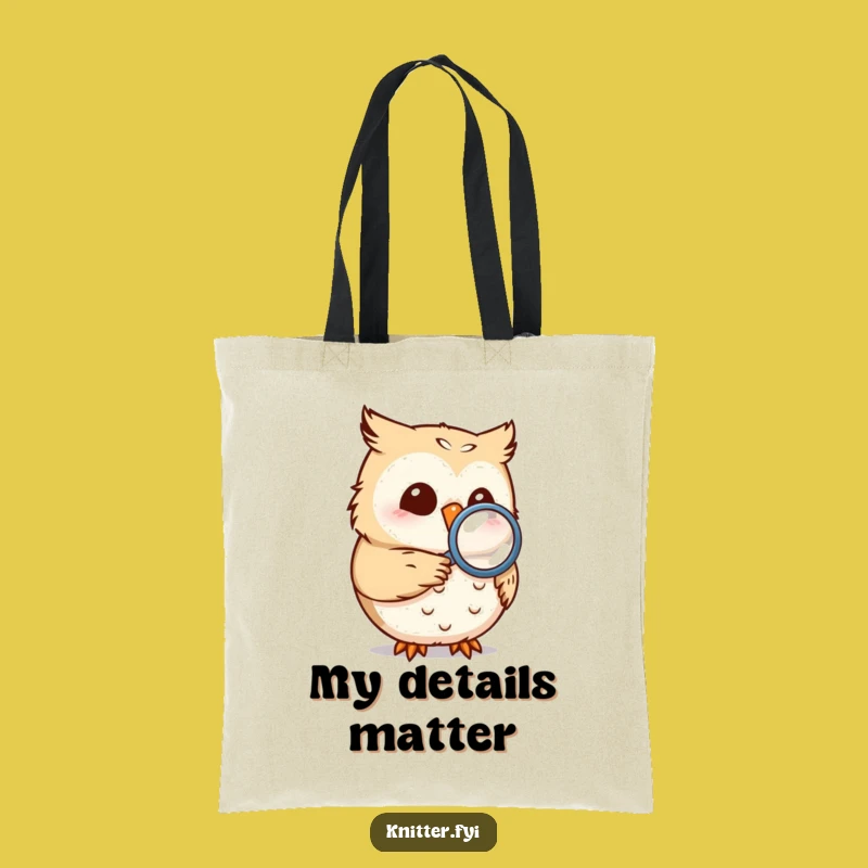 Funny Owl Magnifying Tote Bag: Hilarious Owl Accessory for Shoppers